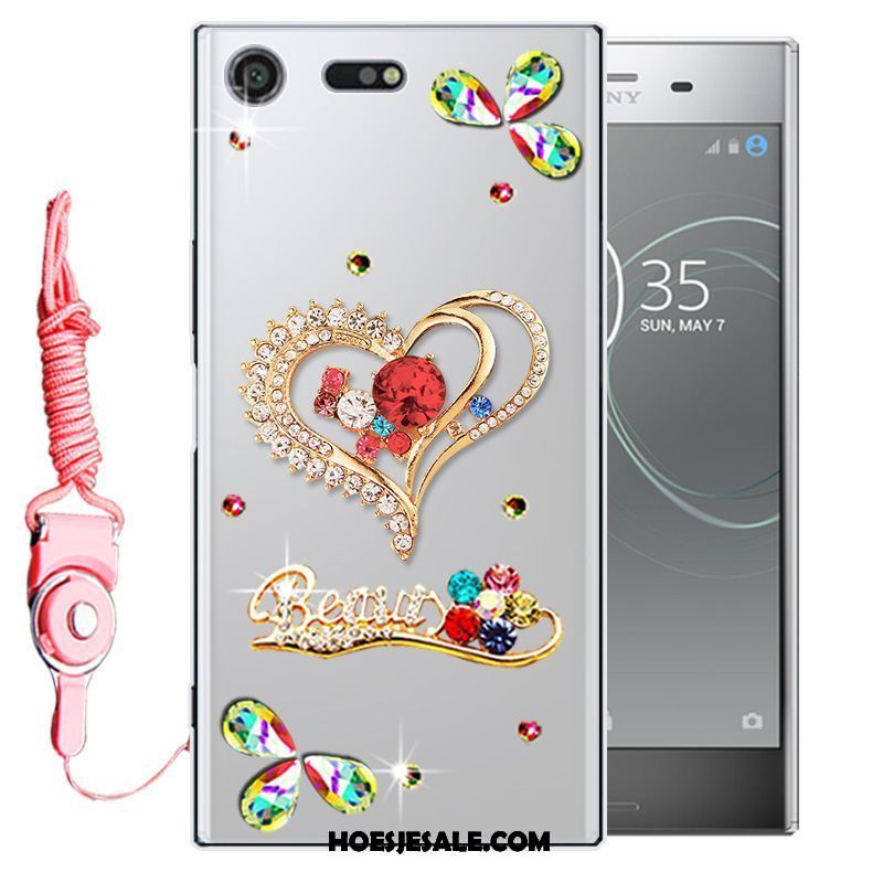 Sony Xperia Xz Premium Hoesje Siliconen Mobiele Telefoon Hoes Bescherming Met Strass Goedkoop