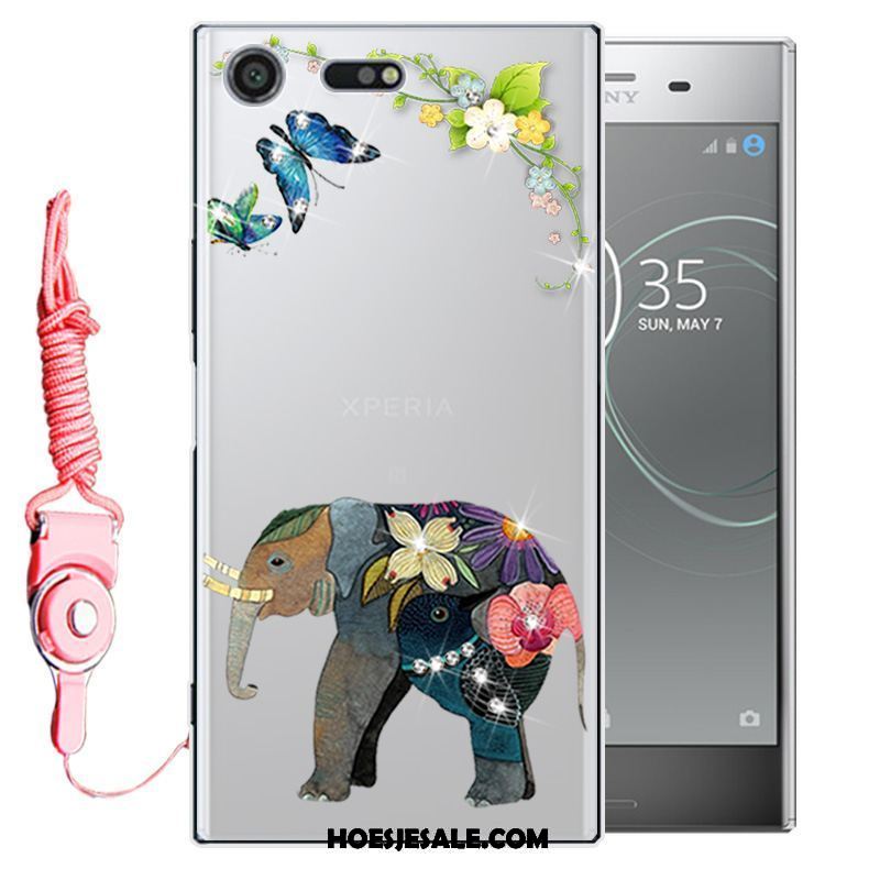 Sony Xperia Xz Premium Hoesje Siliconen Mobiele Telefoon Hoes Bescherming Met Strass Goedkoop