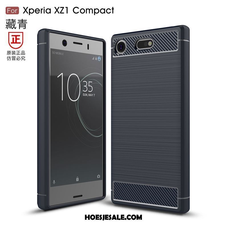 Sony Xperia Xz1 Compact Hoesje Eenvoudige Siliconen Hoes Mobiele Telefoon Zacht