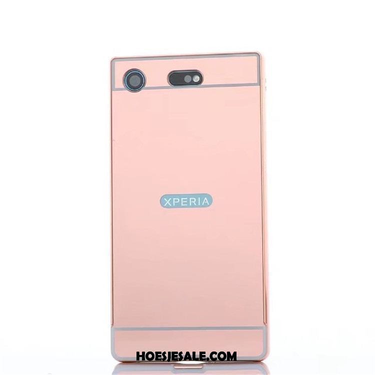 Sony Xperia Xz1 Compact Hoesje Goud Metaal Hoes Omlijsting Mobiele Telefoon Sale