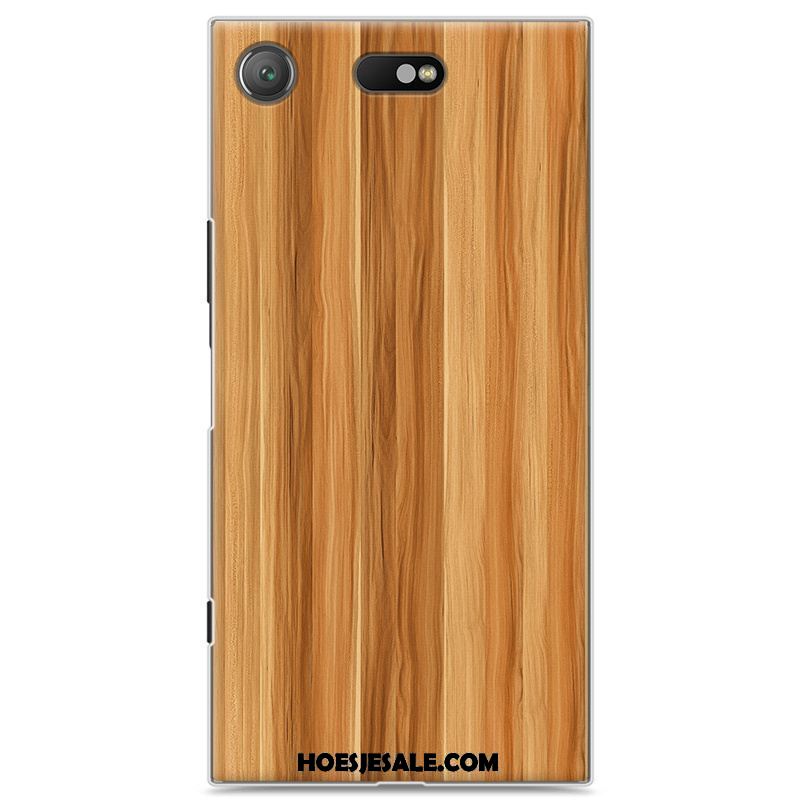 Sony Xperia Xz1 Compact Hoesje Hout Hard Hoes Persoonlijk Mobiele Telefoon Korting