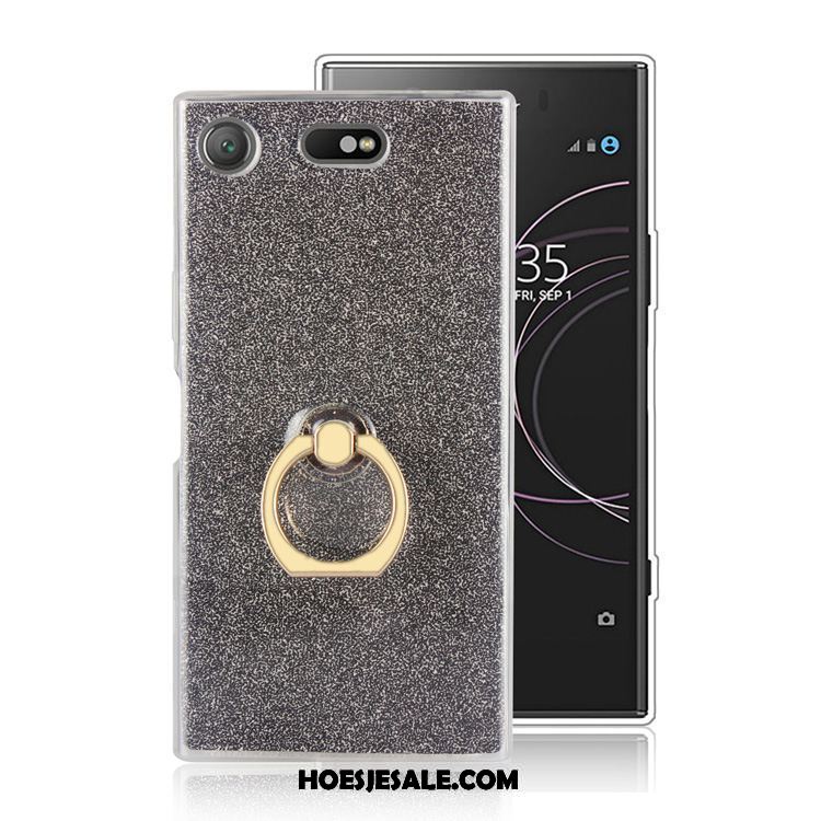 Sony Xperia Xz1 Compact Hoesje Mobiele Telefoon Siliconen Anti-fall Zacht Goud Sale