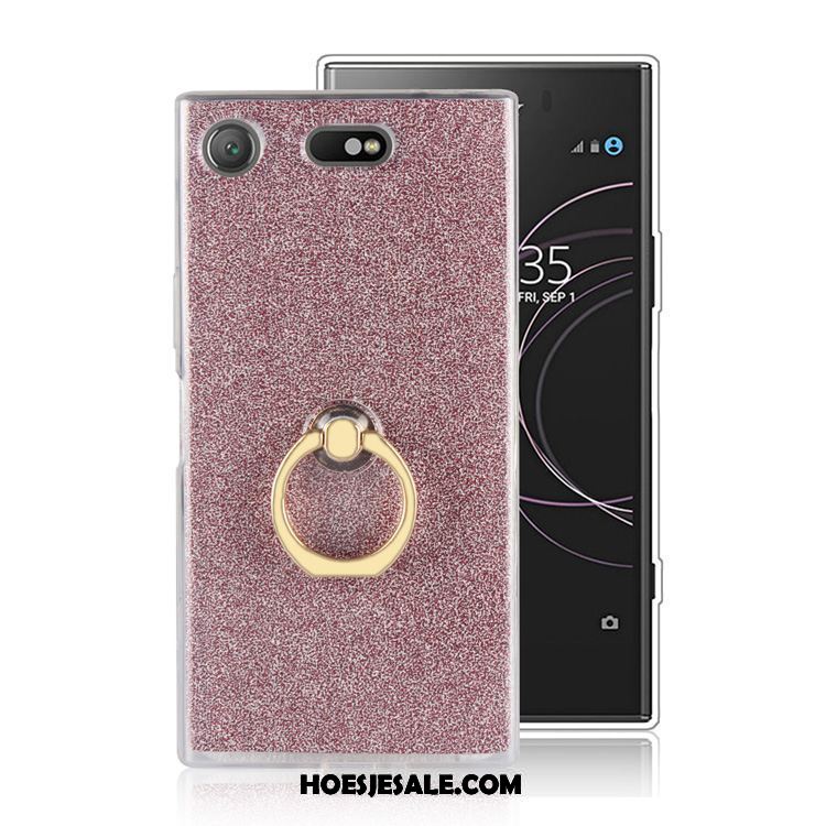 Sony Xperia Xz1 Compact Hoesje Mobiele Telefoon Siliconen Anti-fall Zacht Goud Sale