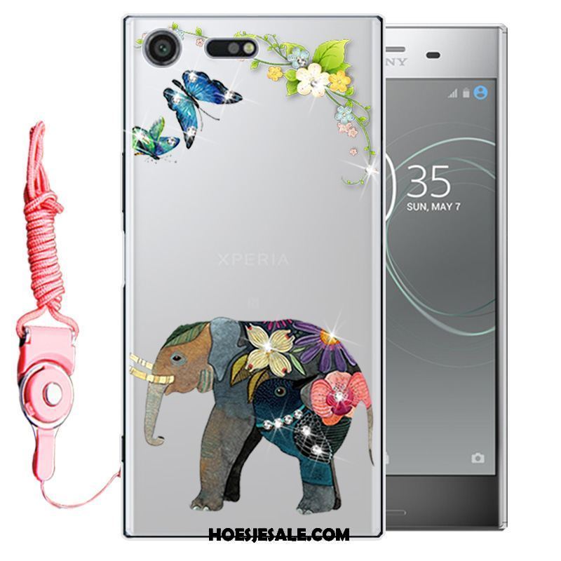 Sony Xperia Xz1 Compact Hoesje Mobiele Telefoon Siliconen Met Strass Zacht Bescherming Kopen