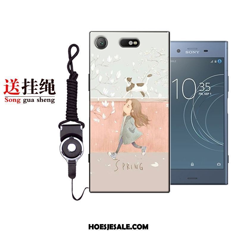 Sony Xperia Xz1 Compact Hoesje Siliconen Blauw Bescherming Zacht All Inclusive Kopen