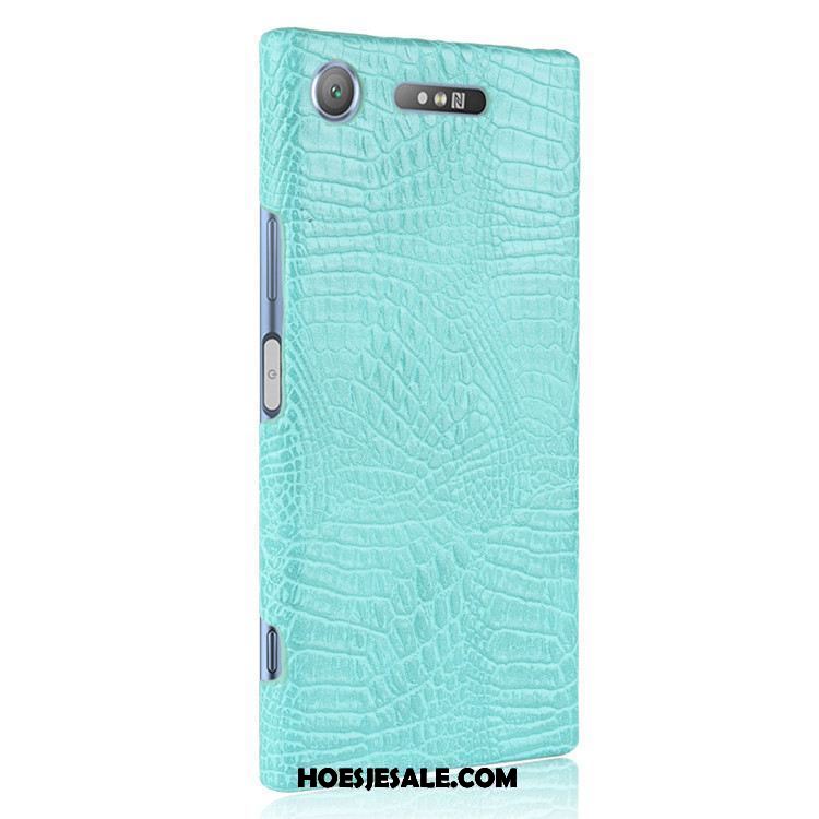 Sony Xperia Xz1 Hoesje Hard Krokodil Hoes Bescherming Vintage Online