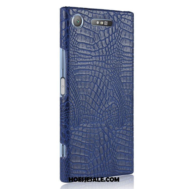 Sony Xperia Xz1 Hoesje Hard Krokodil Hoes Bescherming Vintage Online