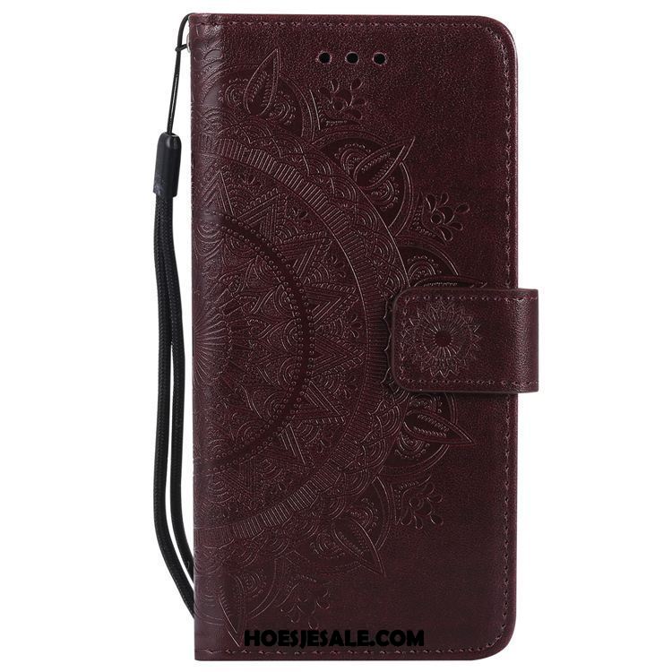 Sony Xperia Xz1 Hoesje Zacht Leren Etui Hoes Goud Mobiele Telefoon Sale