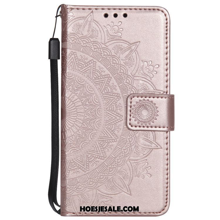 Sony Xperia Xz1 Hoesje Zacht Leren Etui Hoes Goud Mobiele Telefoon Sale