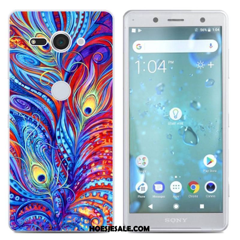 Sony Xperia Xz2 Compact Hoesje Scheppend Siliconen Hoes Geel Mobiele Telefoon Kopen