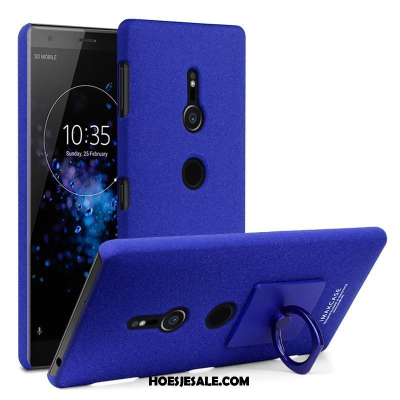 Sony Xperia Xz2 Hoesje Bescherming Blauw Hoes Ring Klittenband Online