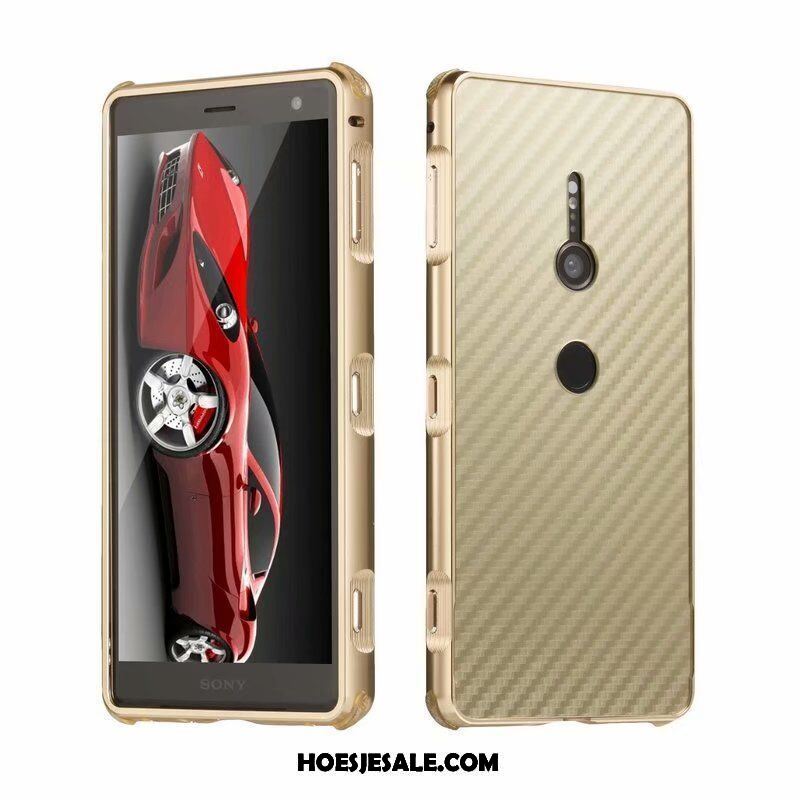 Sony Xperia Xz2 Hoesje Hard Patroon Hoes Goud Fiber Kopen