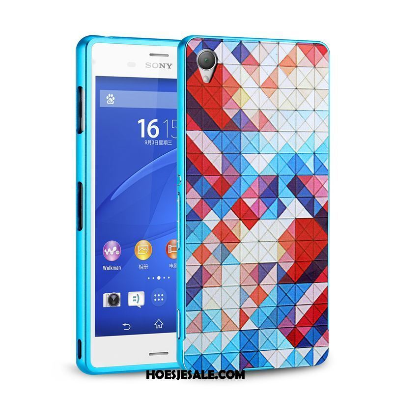 Sony Xperia Z3+ Hoesje Blauw Anti-fall Bescherming Omlijsting Achterklep Kopen