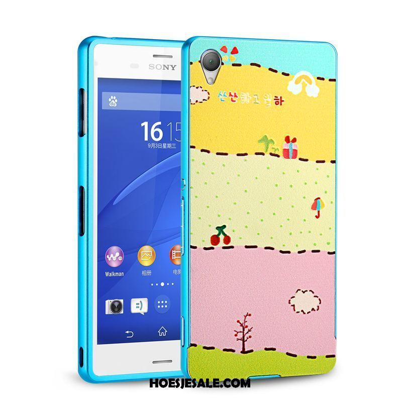 Sony Xperia Z3+ Hoesje Blauw Anti-fall Bescherming Omlijsting Achterklep Kopen