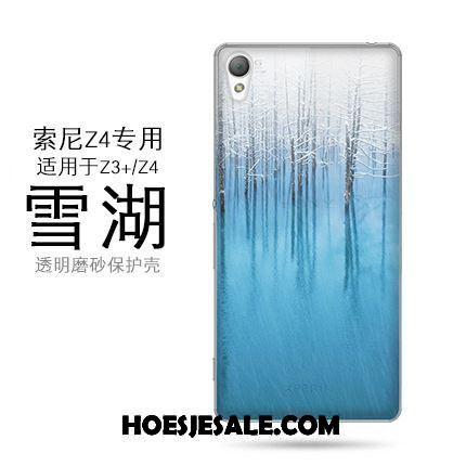 Sony Xperia Z3+ Hoesje Doorzichtig Dun Hoes Blauw Anti-fall Online