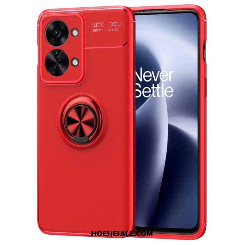 Telefoonhoesje voor OnePlus Nord 2T 5G Auto Focus Ultieme Ervaring Roterende Ring