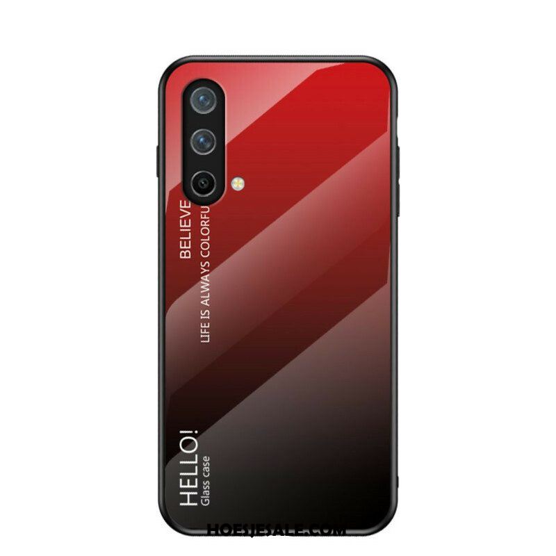 Telefoonhoesje voor OnePlus Nord CE 5G Gehard Glas Hallo