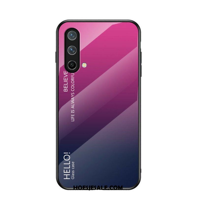 Telefoonhoesje voor OnePlus Nord CE 5G Gehard Glas Hallo