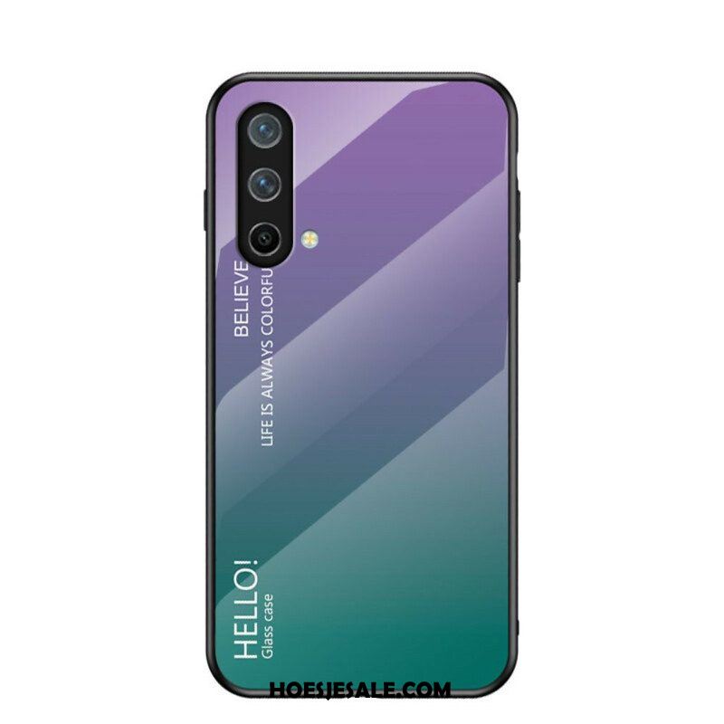 Telefoonhoesje voor OnePlus Nord CE 5G Gehard Glas Hallo