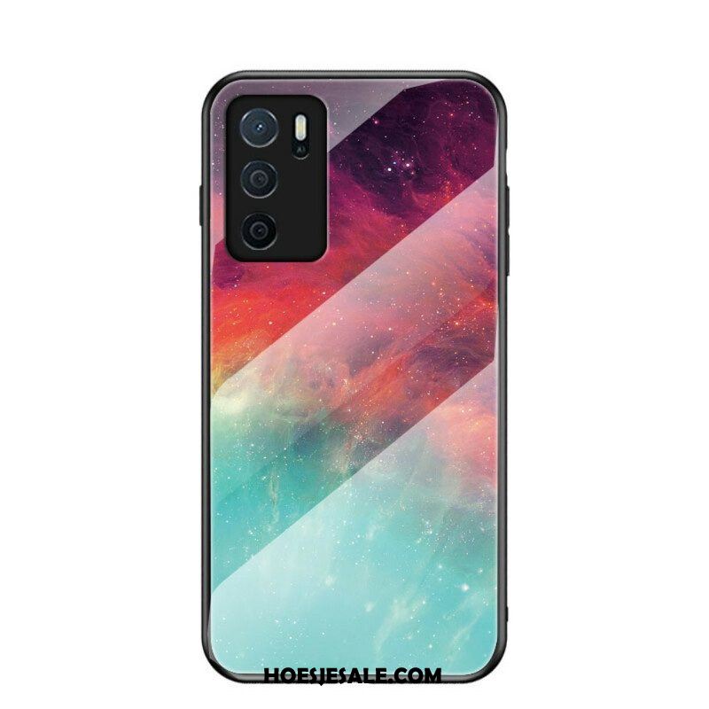 Telefoonhoesje voor Oppo A16 / A16s Schoonheid Gehard Glas