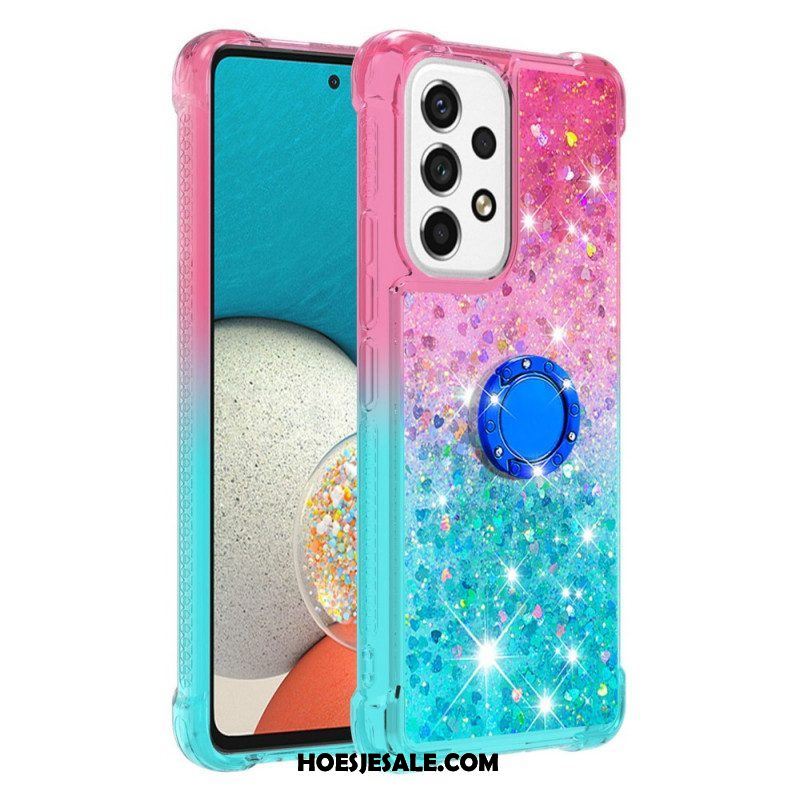 Telefoonhoesje voor Samsung Galaxy A53 5G Glitter Ringbeugel