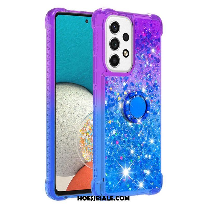 Telefoonhoesje voor Samsung Galaxy A53 5G Glitter Ringbeugel