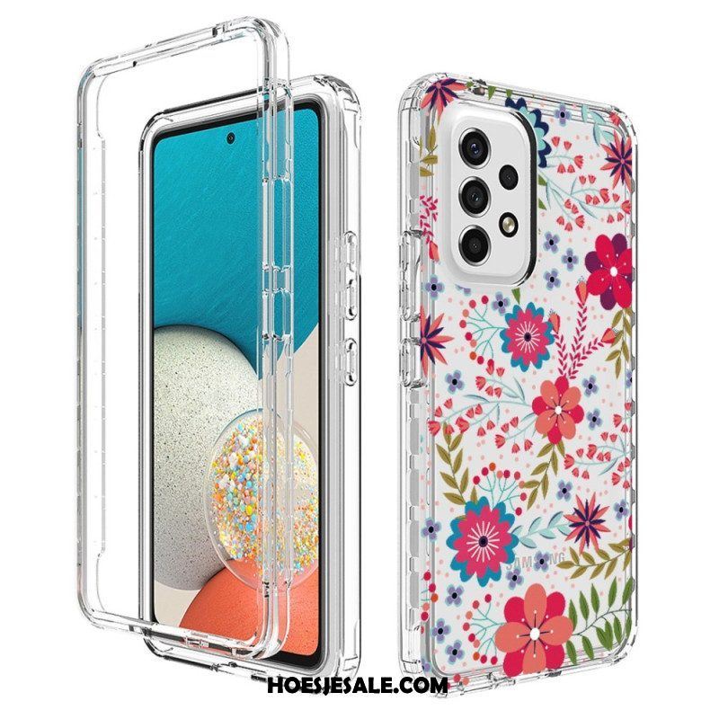 Telefoonhoesje voor Samsung Galaxy A53 5G Naadloze Bloemen