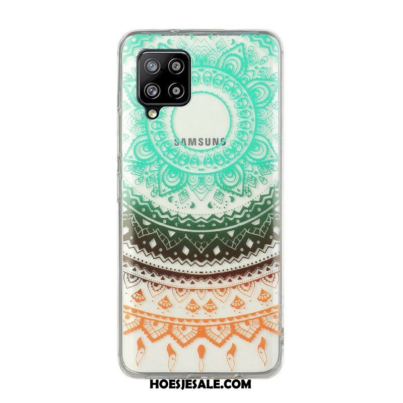Telefoonhoesje voor Samsung Galaxy M12 / A12 Naadloze Bloemenmandala