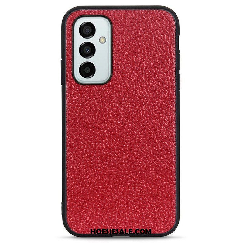 Telefoonhoesje voor Samsung Galaxy M23 5G Echt Litchi-leer