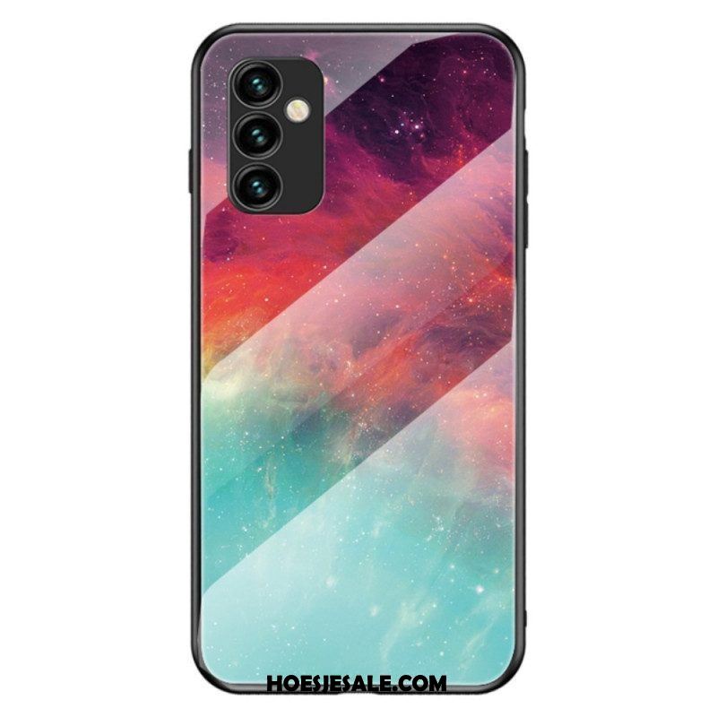 Telefoonhoesje voor Samsung Galaxy M23 5G Patroon Van Gehard Glas