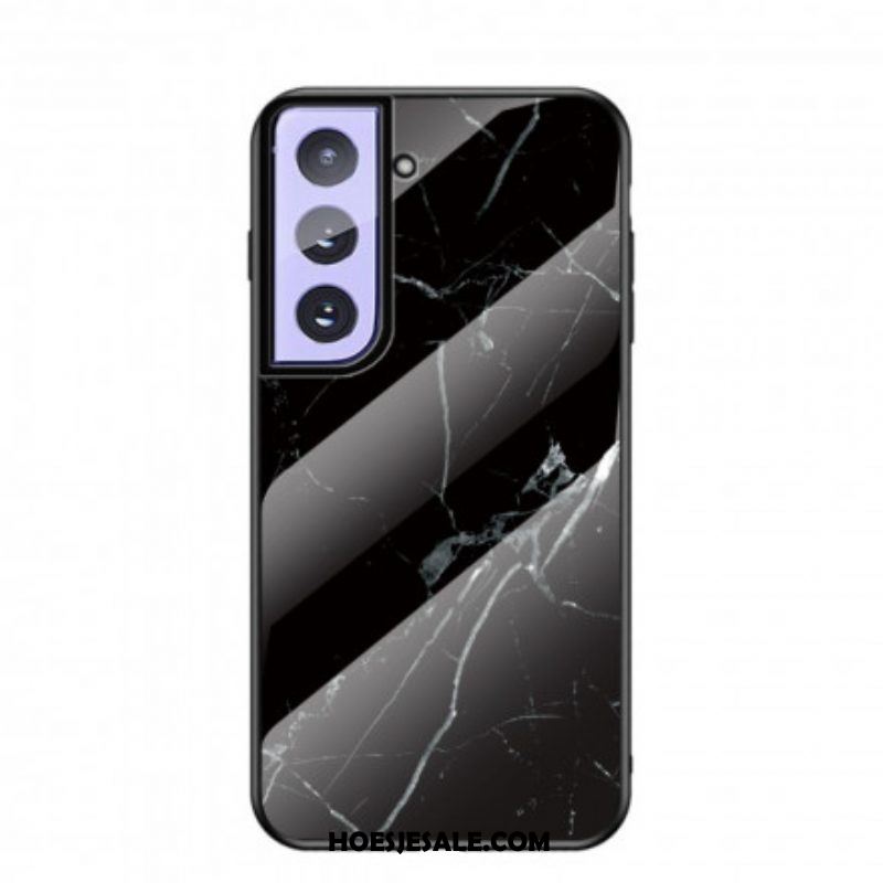 Telefoonhoesje voor Samsung Galaxy S21 Plus 5G Marmeren Kleuren Gehard Glas