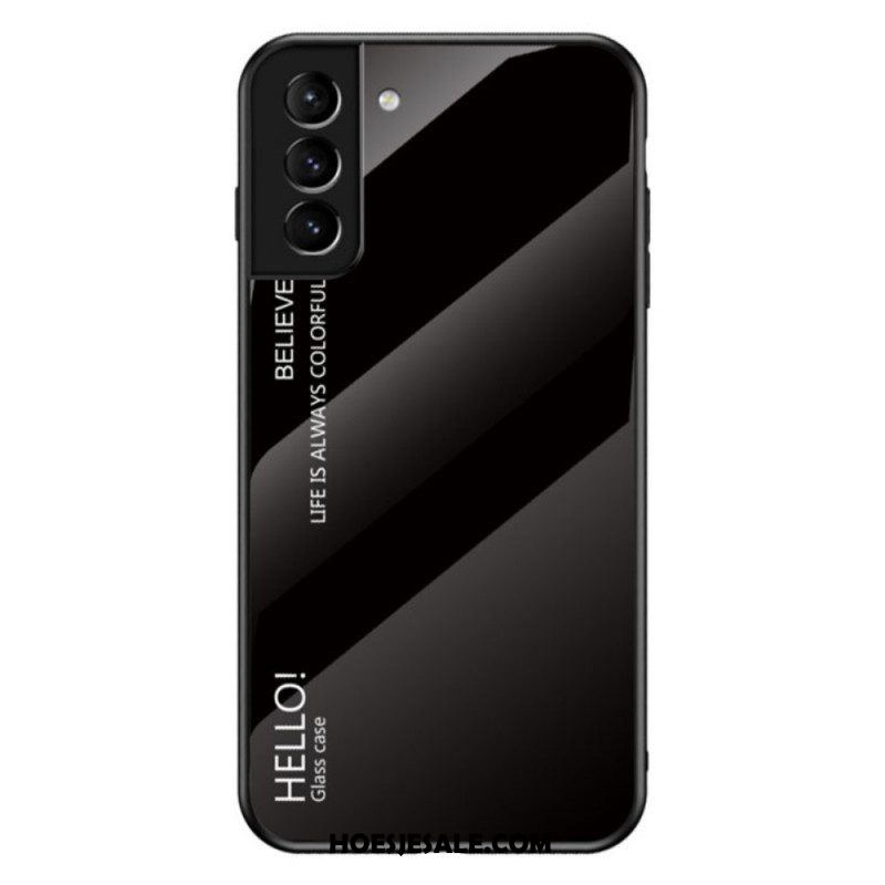 Telefoonhoesje voor Samsung Galaxy S22 5G Gehard Glas Hallo