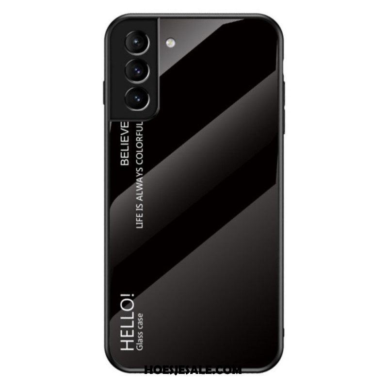 Telefoonhoesje voor Samsung Galaxy S22 Plus 5G Gehard Glas Hallo