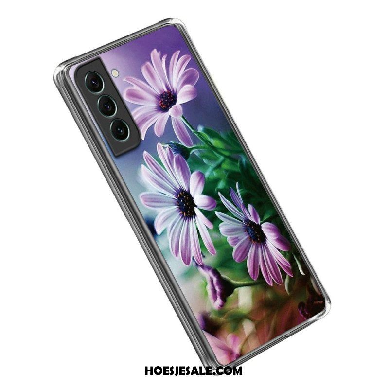 Telefoonhoesje voor Samsung Galaxy S23 Plus 5G Bloemen Siliconen