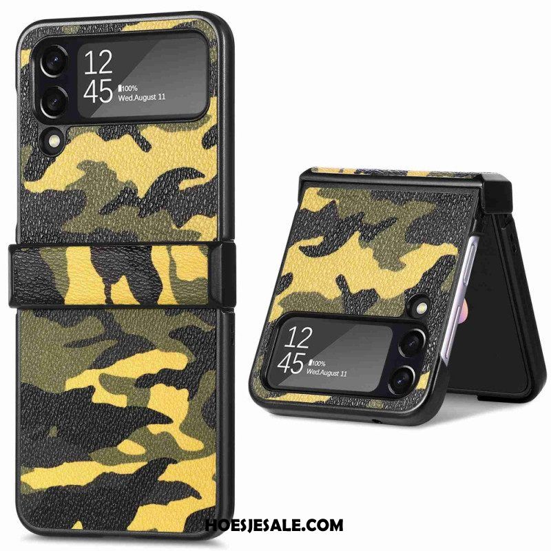 Telefoonhoesje voor Samsung Galaxy Z Flip 4 Folio-hoesje Militaire Camouflage