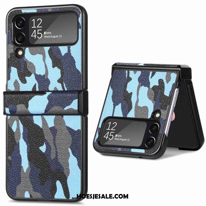 Telefoonhoesje voor Samsung Galaxy Z Flip 4 Folio-hoesje Militaire Camouflage