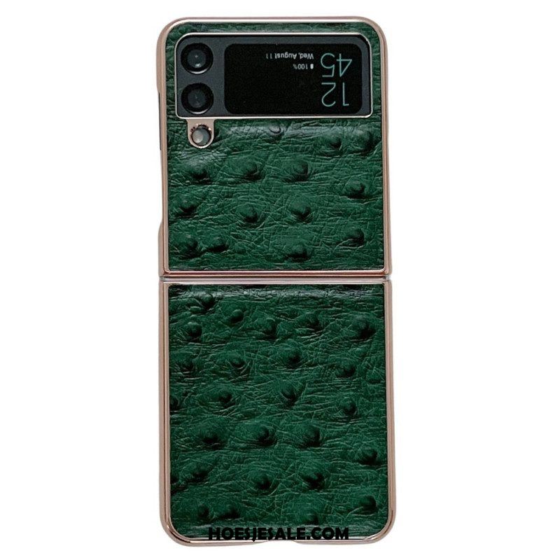 Telefoonhoesje voor Samsung Galaxy Z Flip 4 Folio-hoesje Struisvogel Stijl