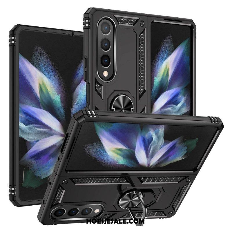 Telefoonhoesje voor Samsung Galaxy Z Fold 4 Militaire Kwaliteit Met Ring