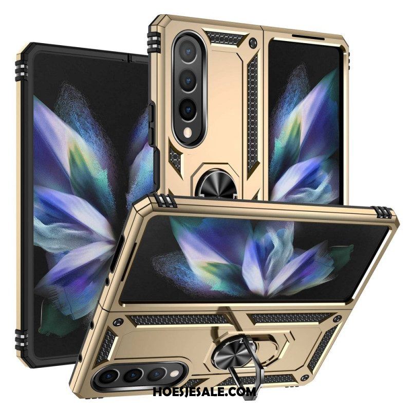 Telefoonhoesje voor Samsung Galaxy Z Fold 4 Militaire Kwaliteit Met Ring