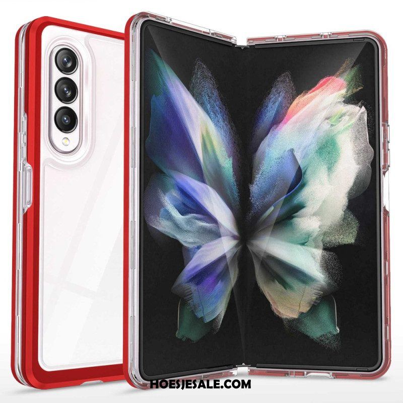 Telefoonhoesje voor Samsung Galaxy Z Fold 4 Transparante Sportkleding