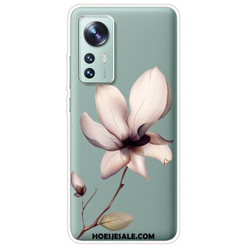 Telefoonhoesje voor Xiaomi 12 / 12X Transparante Één Bloem