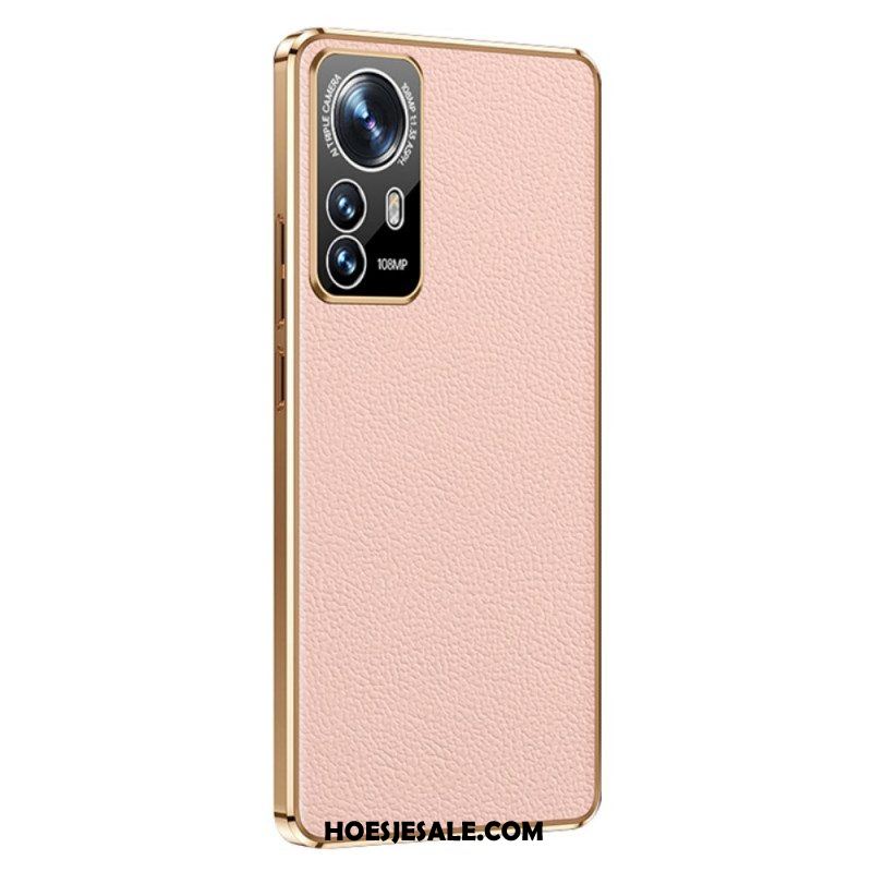 Telefoonhoesje voor Xiaomi 12 Pro Echt Leer