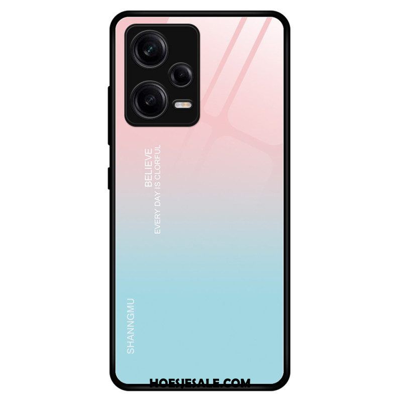 Telefoonhoesje voor Xiaomi Redmi Note 12 Pro Gradiënt Gehard Glas