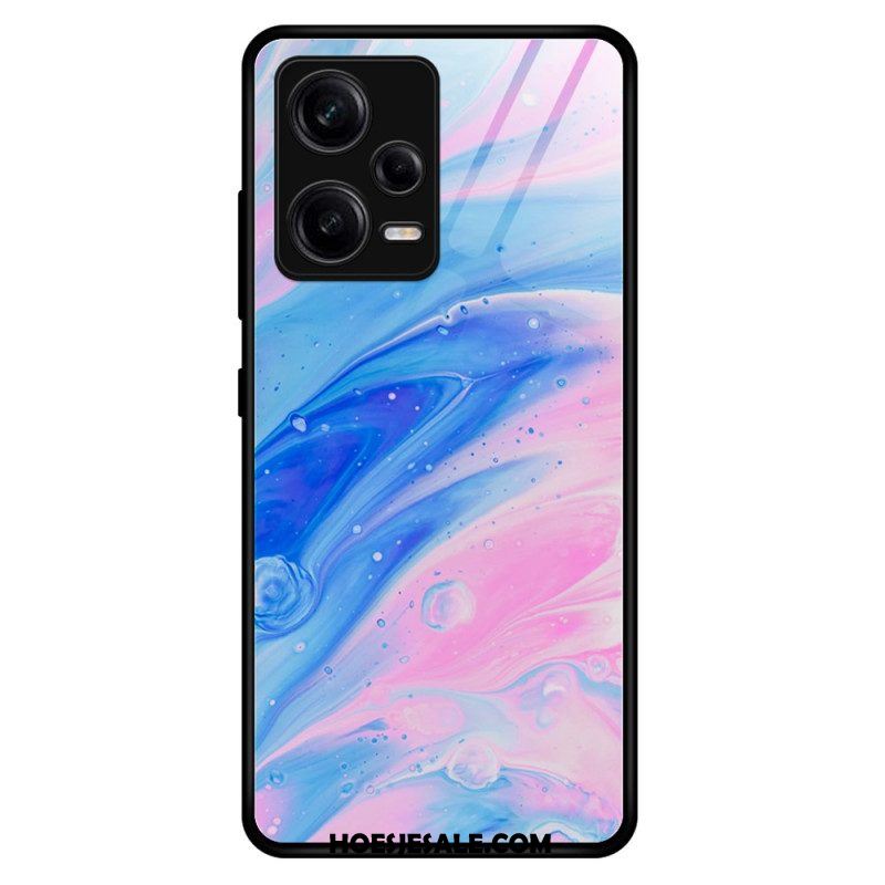 Telefoonhoesje voor Xiaomi Redmi Note 12 Pro Marmeren Kleuren Gehard Glas