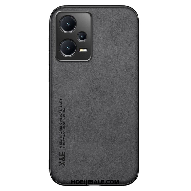 Telefoonhoesje voor Xiaomi Redmi Note 12 Pro Plus X&e Ledereffect Leer