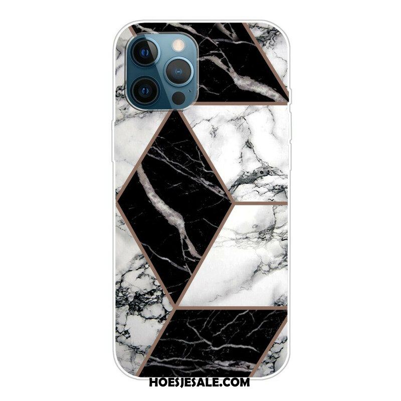 Telefoonhoesje voor iPhone 13 Pro Variabel Geometrisch Marmer