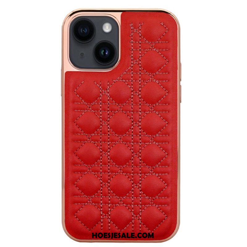 Telefoonhoesje voor iPhone 14 Plus Vietao Couture Leereffect