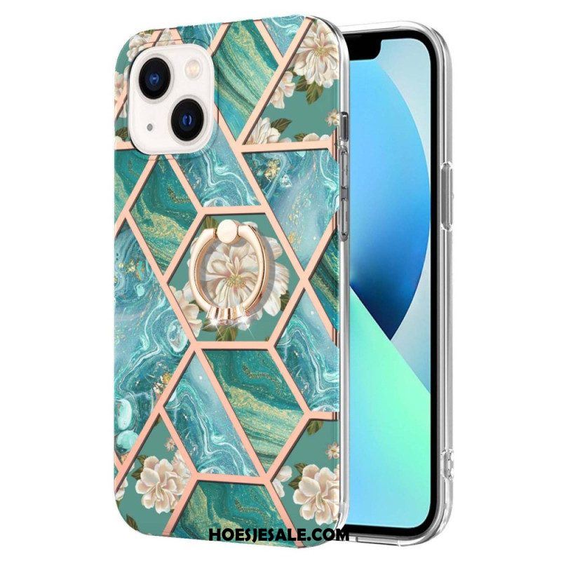 Telefoonhoesje voor iPhone 15 Plus Bloemenringhouder