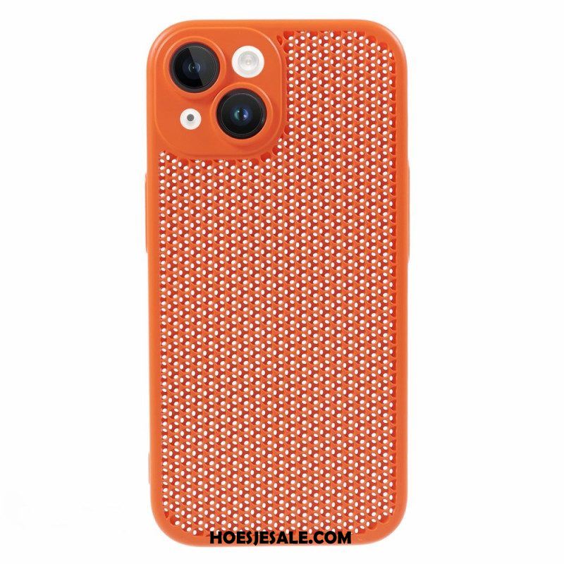 Telefoonhoesje voor iPhone 15 Plus Honingraat Met Camerabeschermer