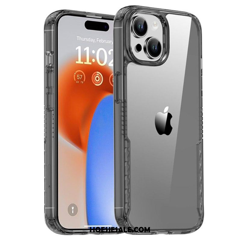 Telefoonhoesje voor iPhone 15 Transparant Getint Ipaky